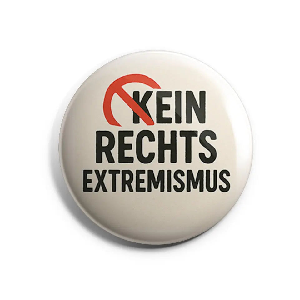 Kein Rechtsextremismus Button Buttonwerkstatt