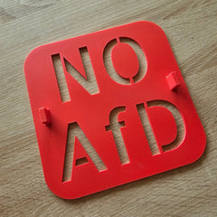 NO AFD Schablone - 21 x 21 cm Buttonwerkstatt