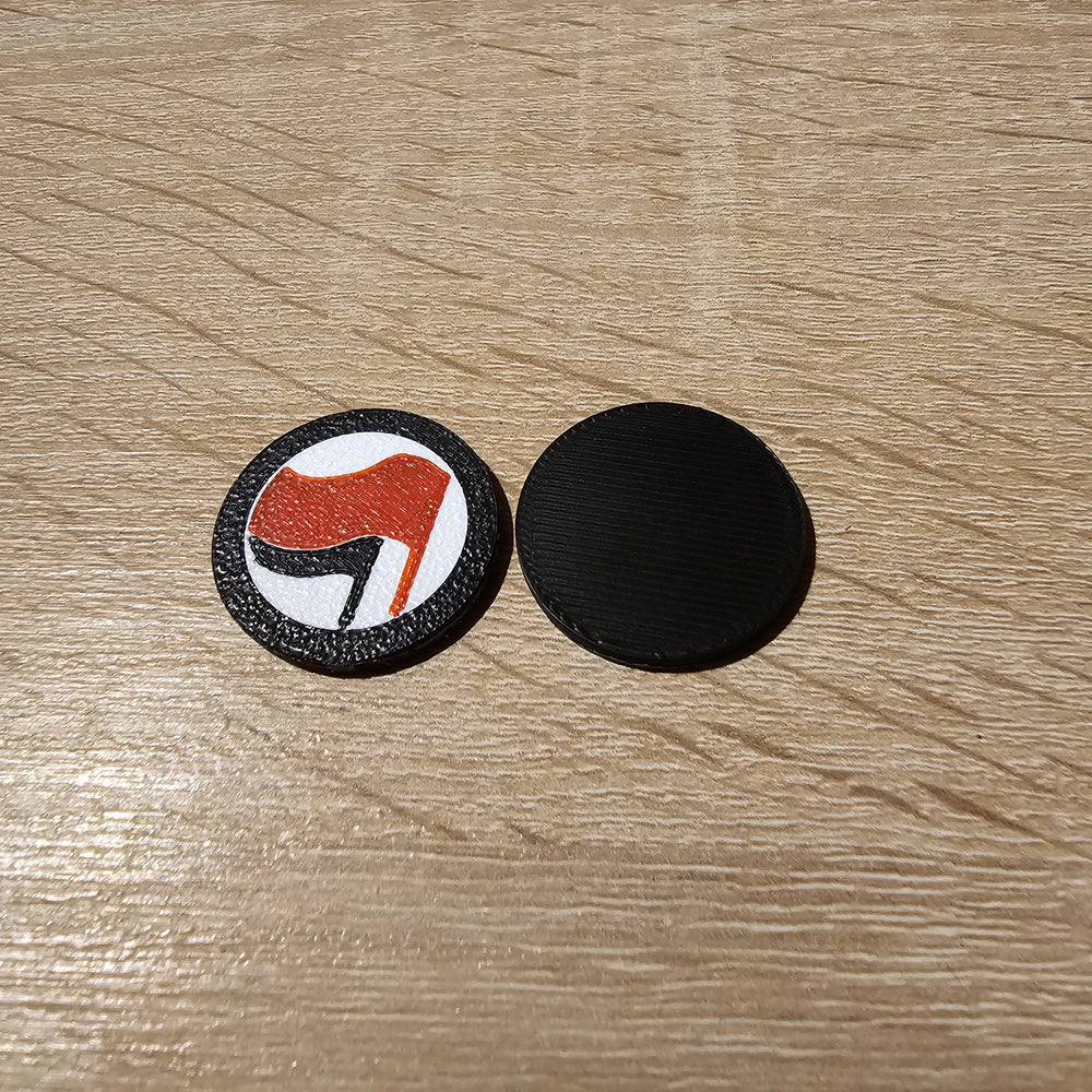 Antifa Einkaufswagen Chip Buttonwerkstatt