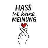 Hass ist keine Meinung Aufkleber Buttonwerkstatt