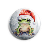 Frosch Weihnachten Button Buttonwerkstatt