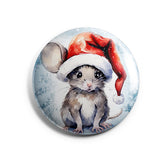 Maus Weihnachten Button Buttonwerkstatt