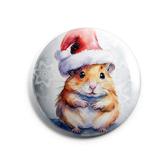 Meerschwein Weihnachten Button Buttonwerkstatt