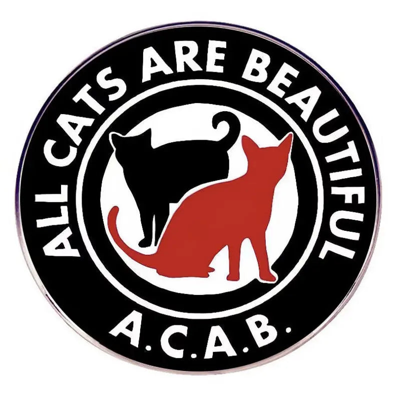 All Cats Are Beautiful Pin Buttonwerkstatt