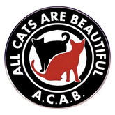 All Cats Are Beautiful Pin Buttonwerkstatt