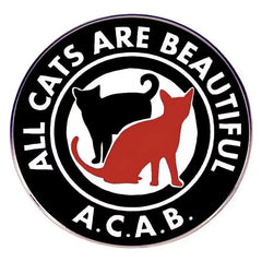 All Cats Are Beautiful Pin Buttonwerkstatt