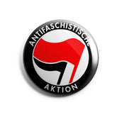Antifaschistische Aktion Button Buttonwerkstatt