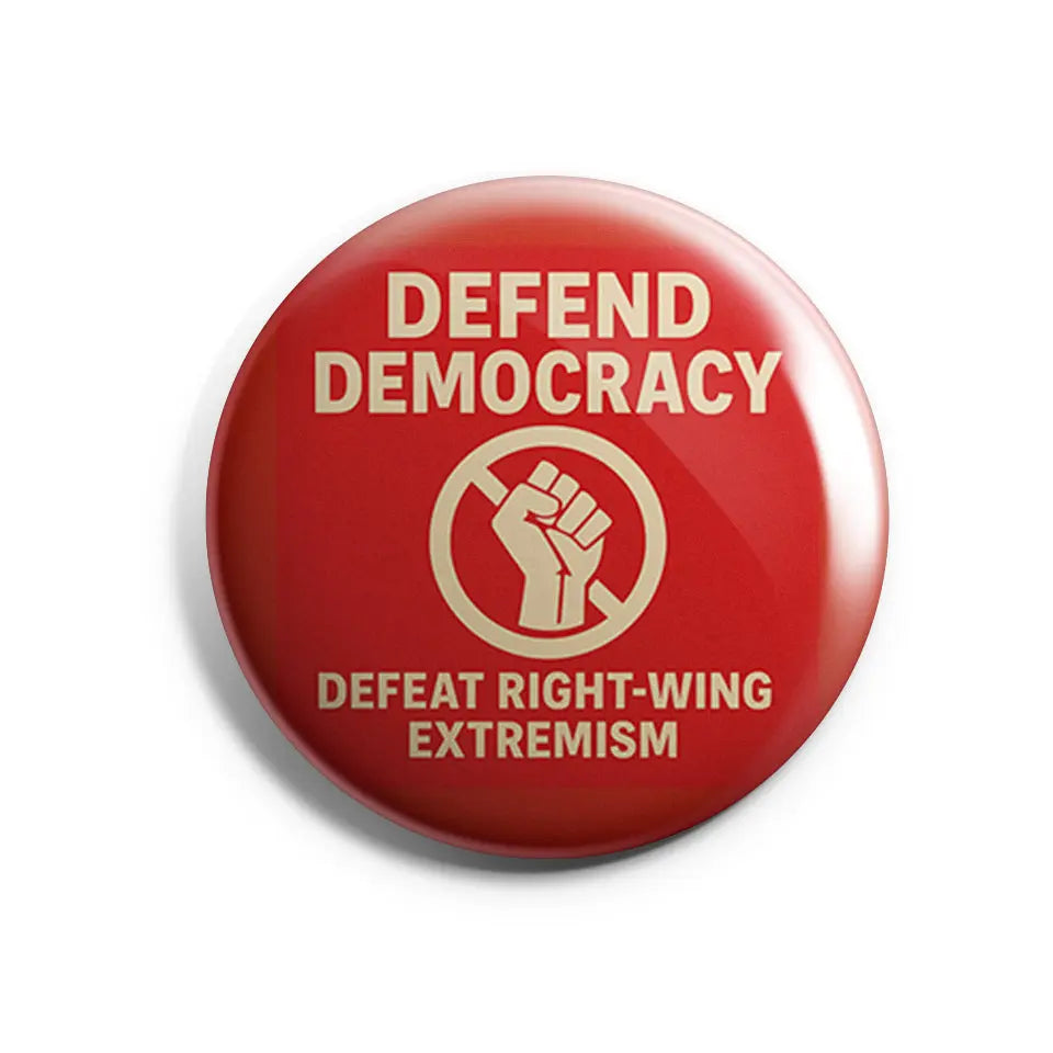 Defend Democracy Button Buttonwerkstatt