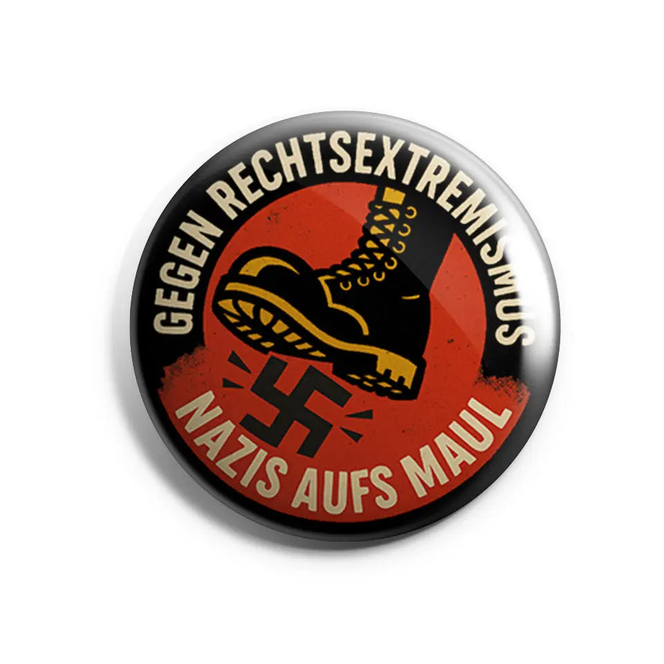Gegen Rechtsextremismus - Nazis aufs Maul Buttonwerkstatt