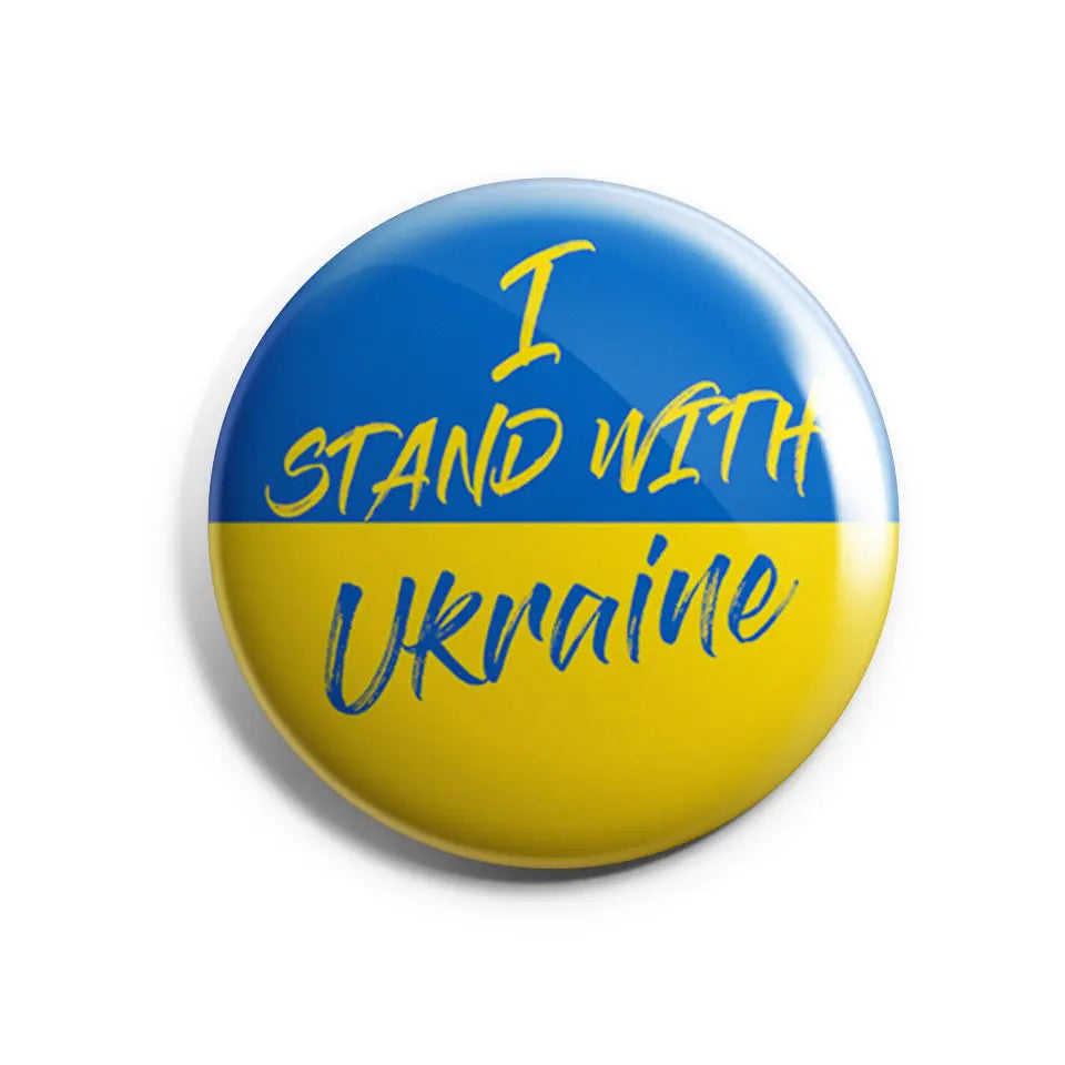 I Stand With Ukraine Buttonwerkstatt