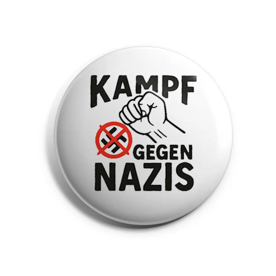 Kampf gegen Nazis Button Buttonwerkstatt