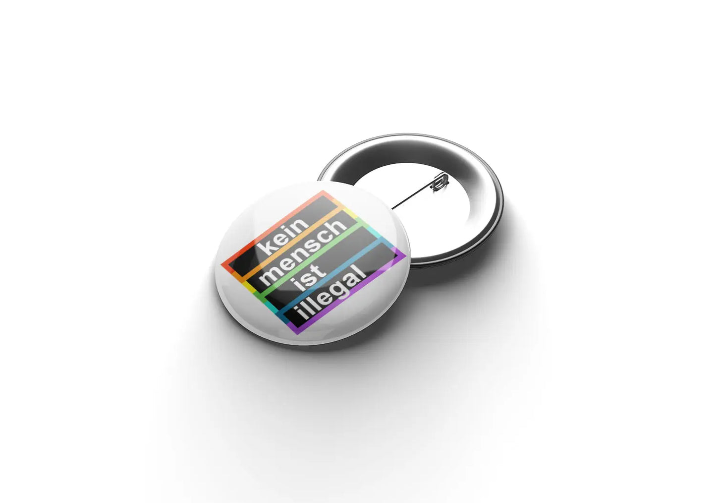 Kein Mensch ist illegal Button Buttonwerkstatt