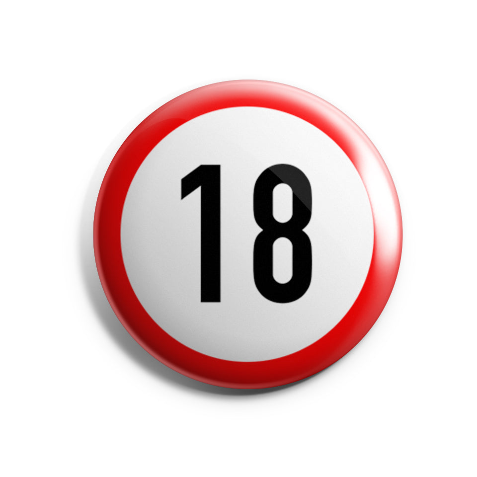 18 Schild Geburtstag Button Buttonwerkstatt