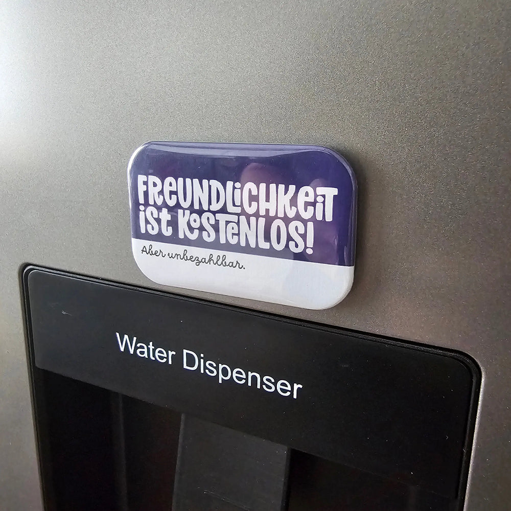 Freundlichkeit ist Kostenlos Buttonwerkstatt