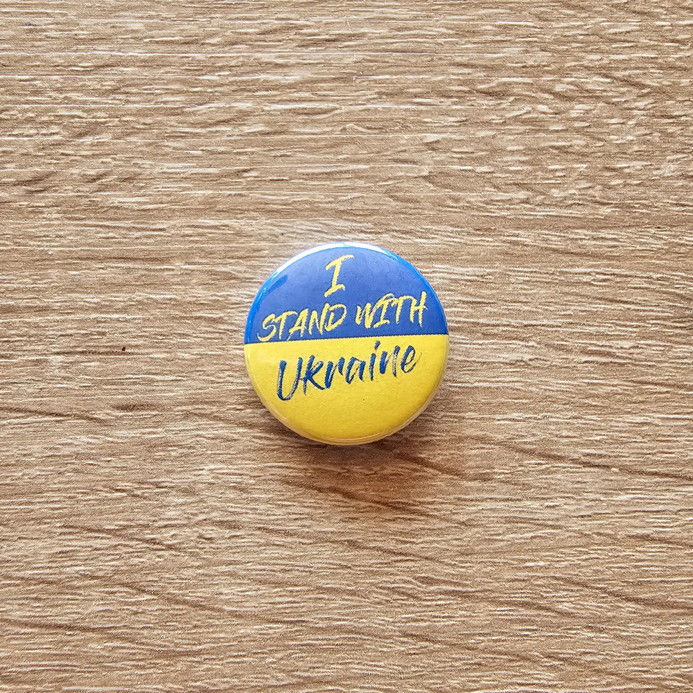 I Stand With Ukraine Buttonwerkstatt