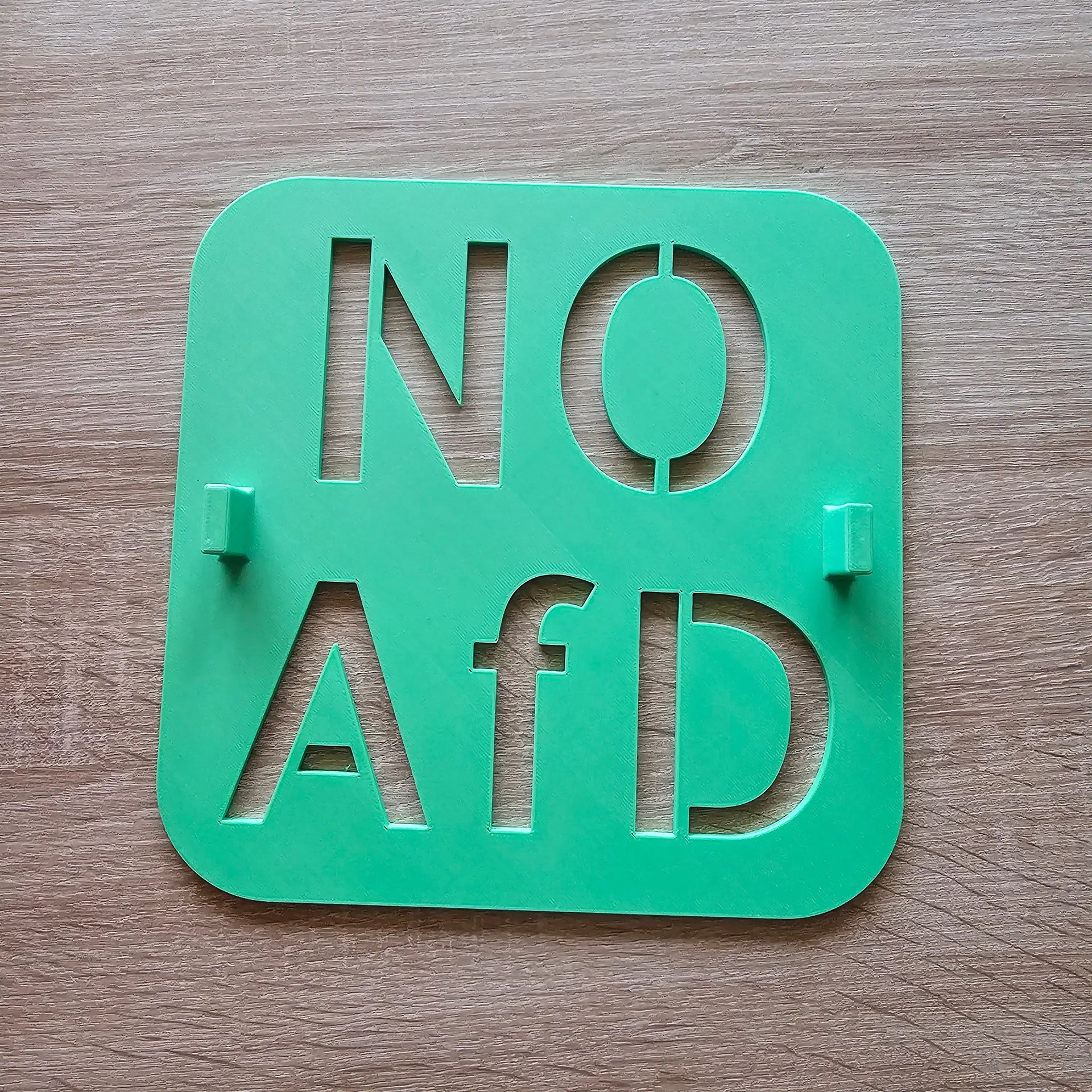 NO AFD Schablone - 21 x 21 cm Buttonwerkstatt