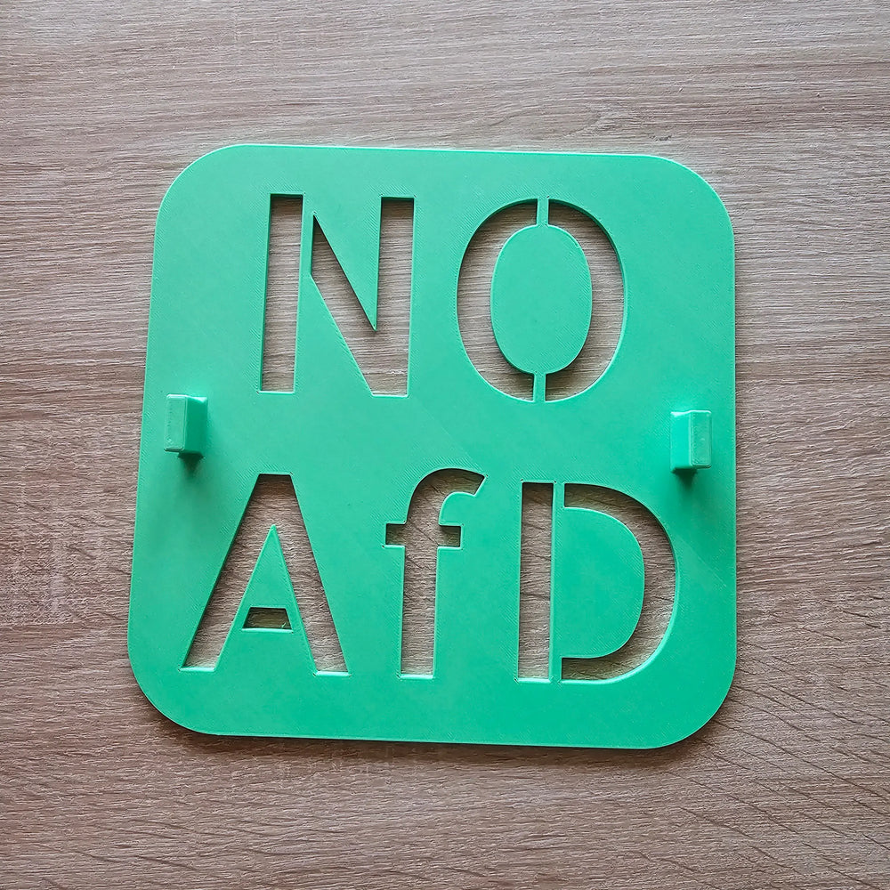 NO AFD Schablone - 21 x 21 cm Buttonwerkstatt