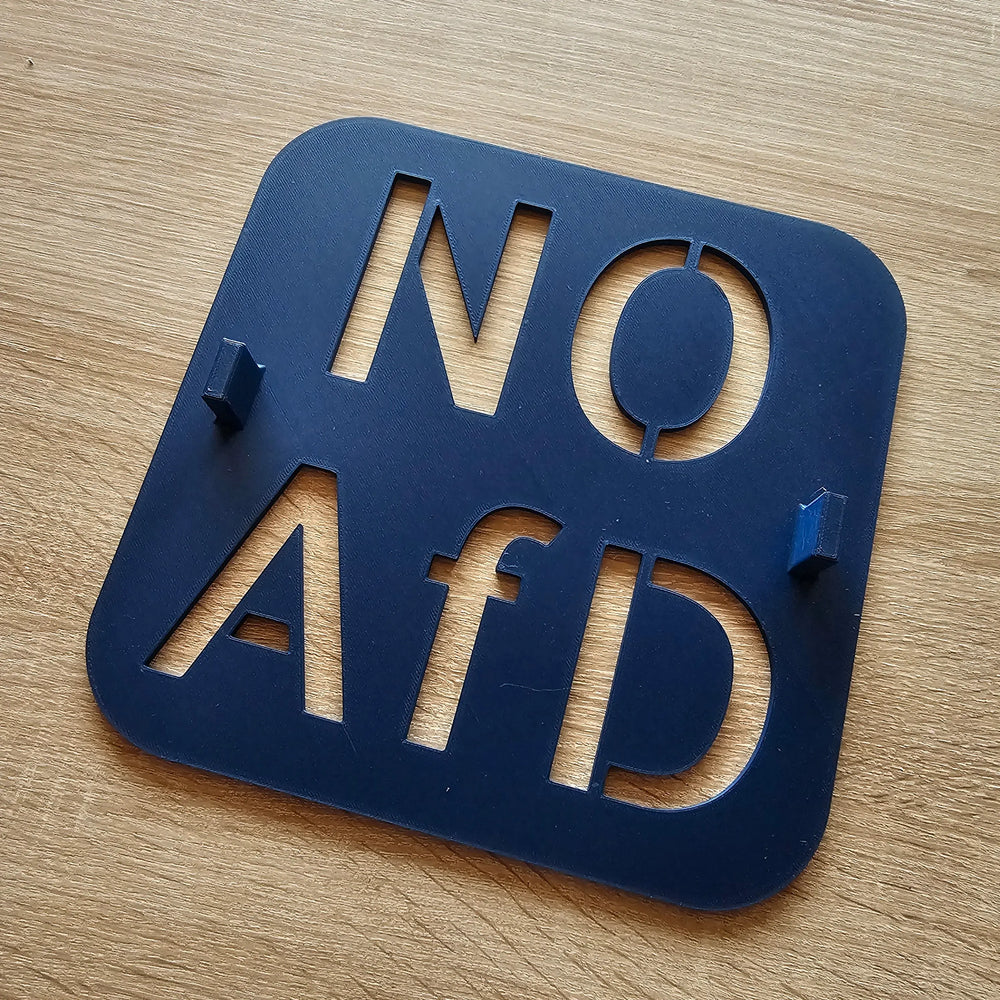 NO AFD Schablone - 21 x 21 cm Buttonwerkstatt
