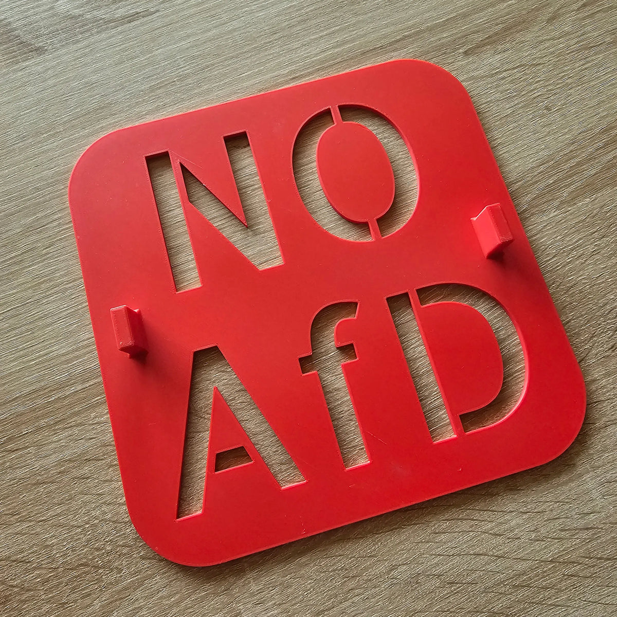 NO AFD Schablone - 21 x 21 cm Buttonwerkstatt