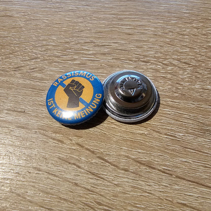 Rassismus ist keine Meinung Button Buttonwerkstatt