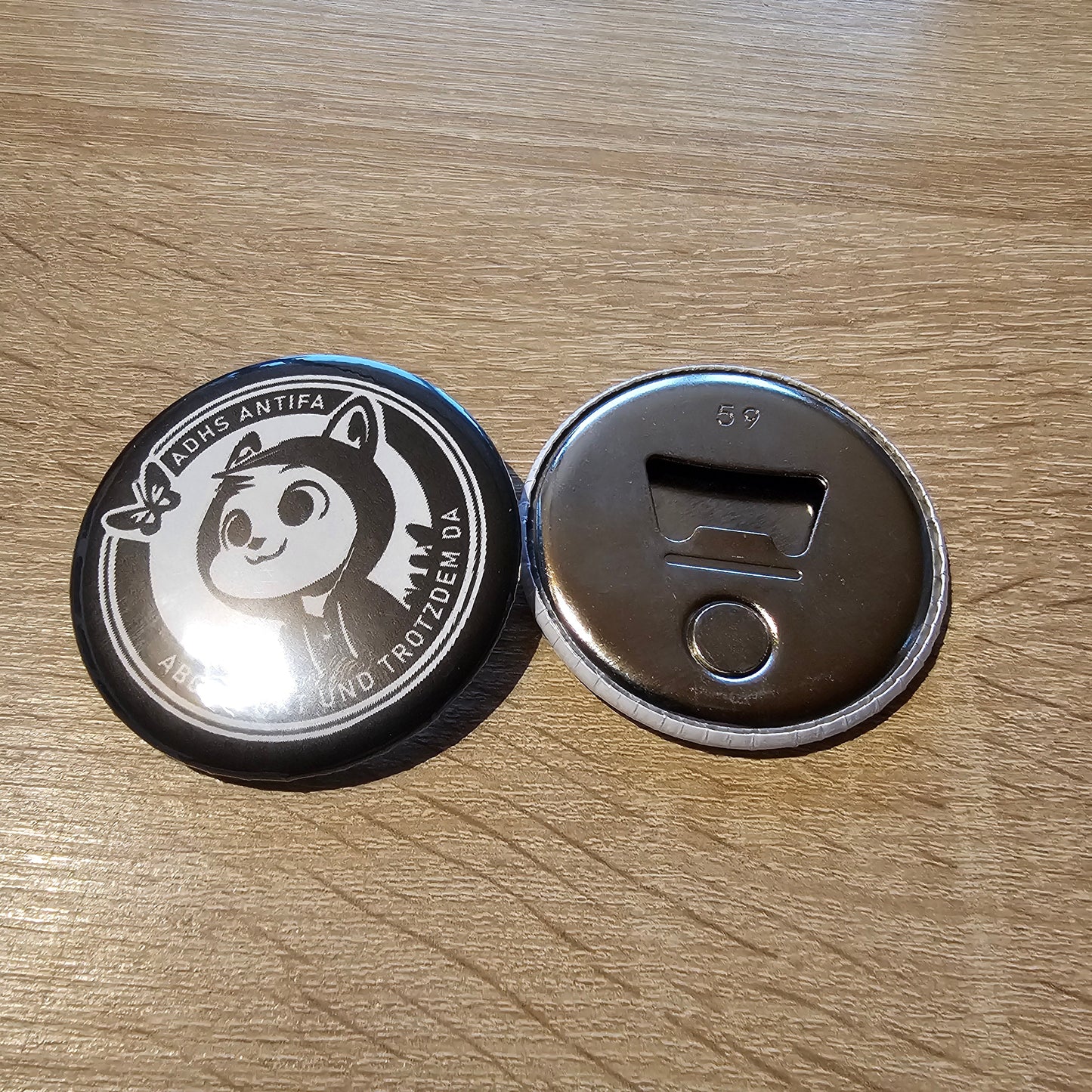 ADHS Antifa Button Buttonwerkstatt
