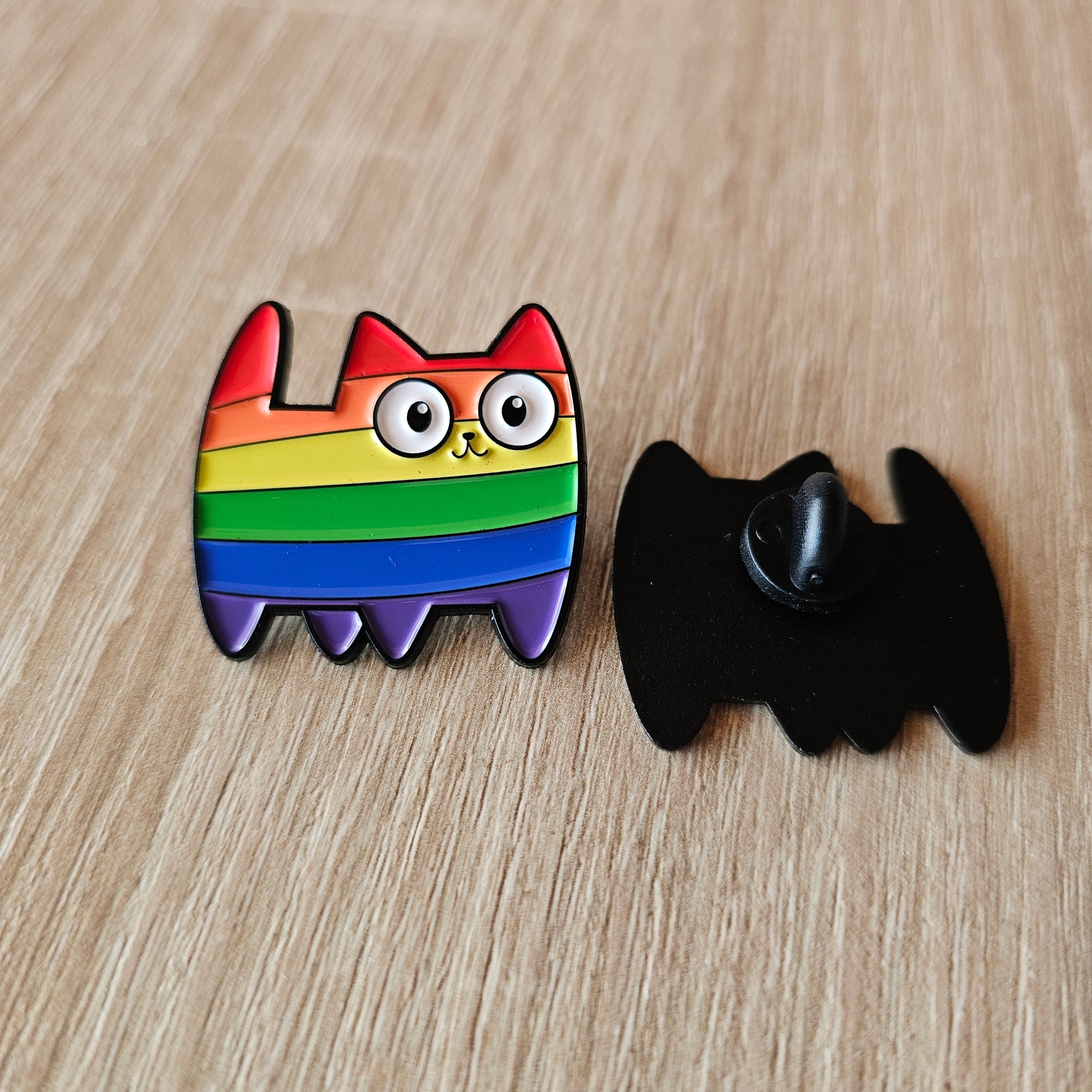 Pride / Transgender Katze Pin Buttonwerkstatt