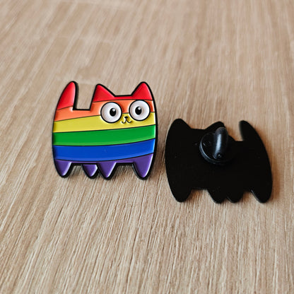 Pride / Transgender Katze Pin Buttonwerkstatt
