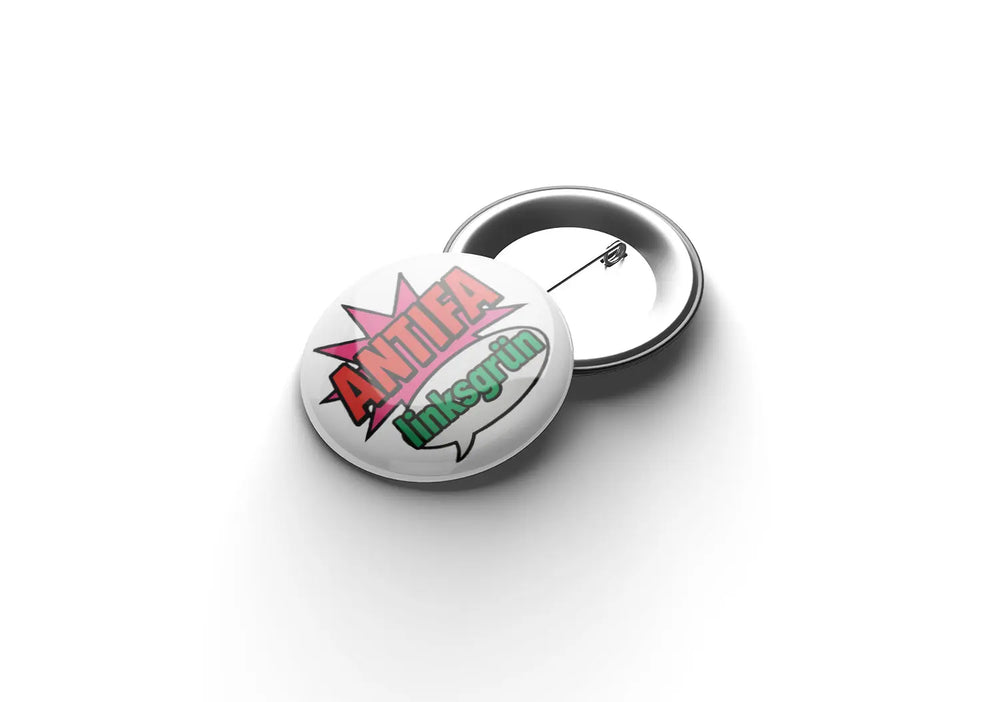 Antifa Linksgrün Button Buttonwerkstatt