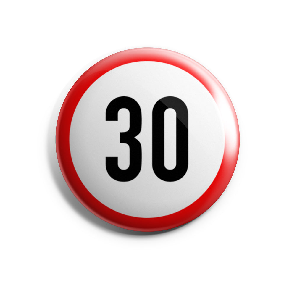 30 Schild Geburtstag Button Buttonwerkstatt