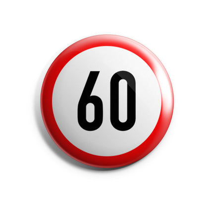 60 Schild Geburtstag Button Buttonwerkstatt