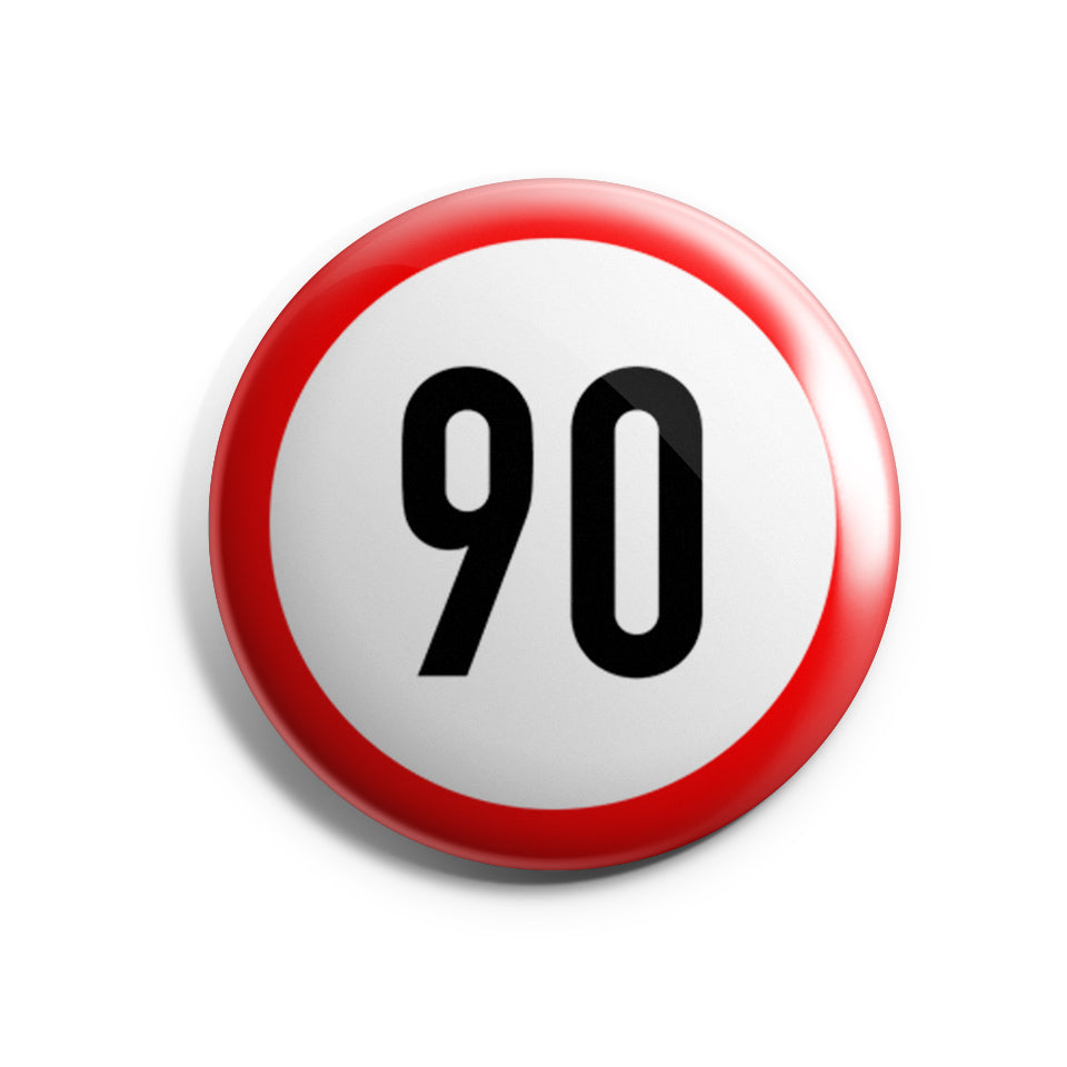 90 Schild Geburtstag Button Buttonwerkstatt