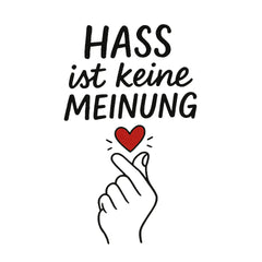 Hass ist keine Meinung Aufkleber