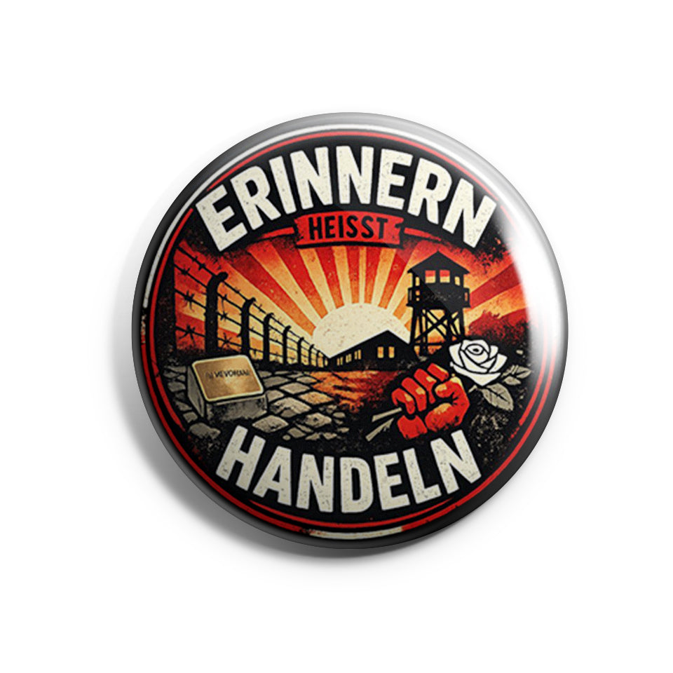 Erinnern heißt Handeln Button