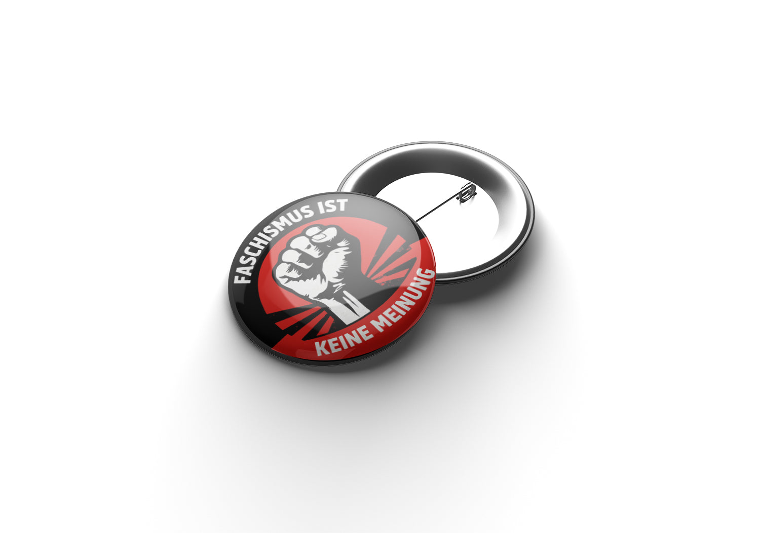 Faschismus ist keine Meinung Button Buttonwerkstatt