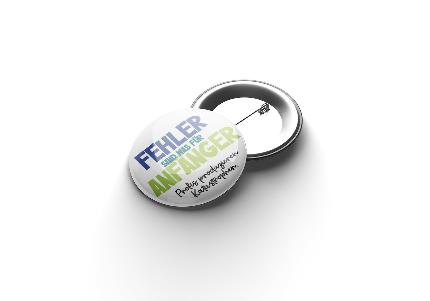 Fehler sind was für Anfänger Button