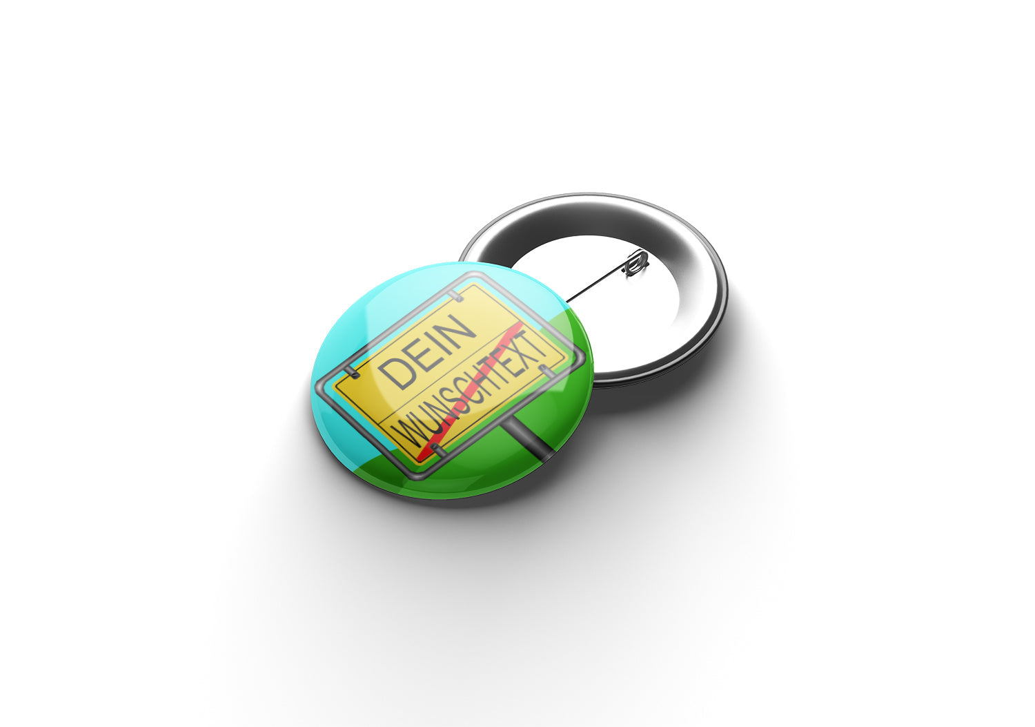 Ortsschild Button (personalisierbar) Buttonwerkstatt