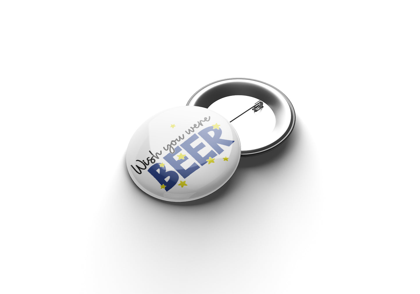 Wish you were beer Button