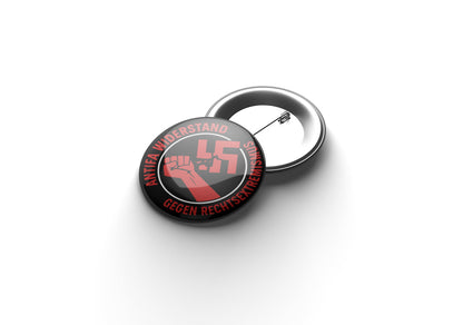 Antifa Widerstand Button Buttonwerkstatt