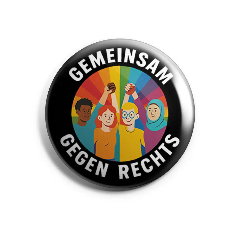 Gemeinsam gegen Rechts Buttonwerkstatt