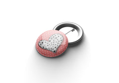 Herz 1 Button Buttonwerkstatt