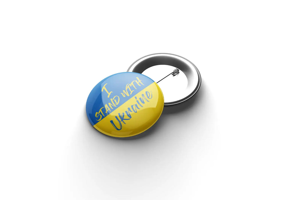 I Stand With Ukraine Buttonwerkstatt