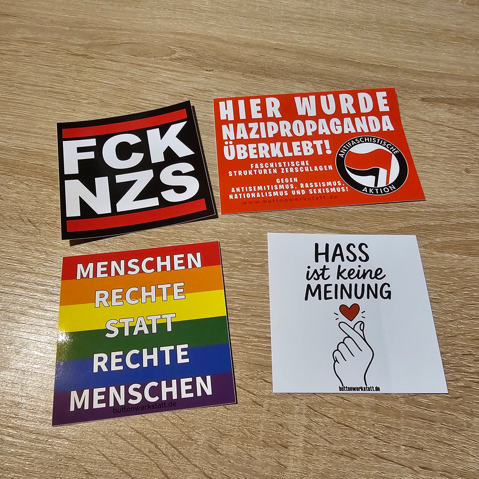 4 in 1 Aufkleber Set (groß)