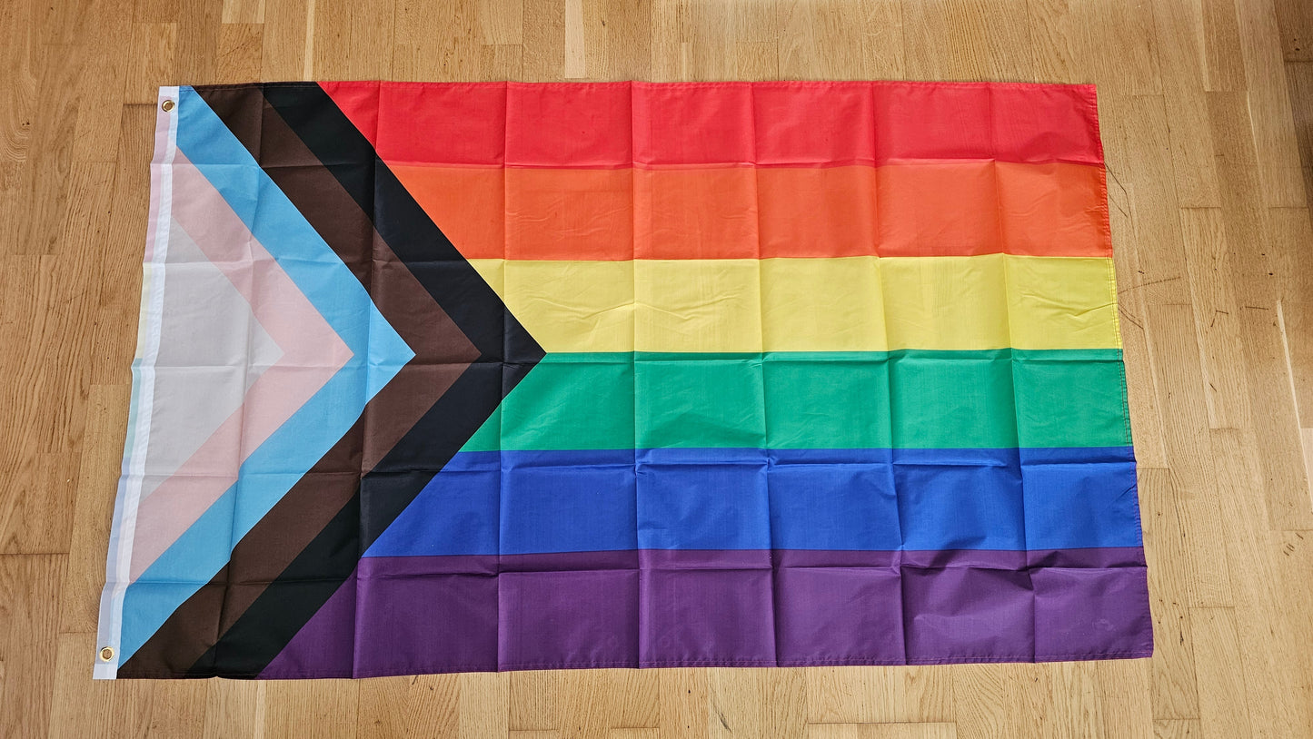 Progress Pride Flagge Buttonwerkstatt