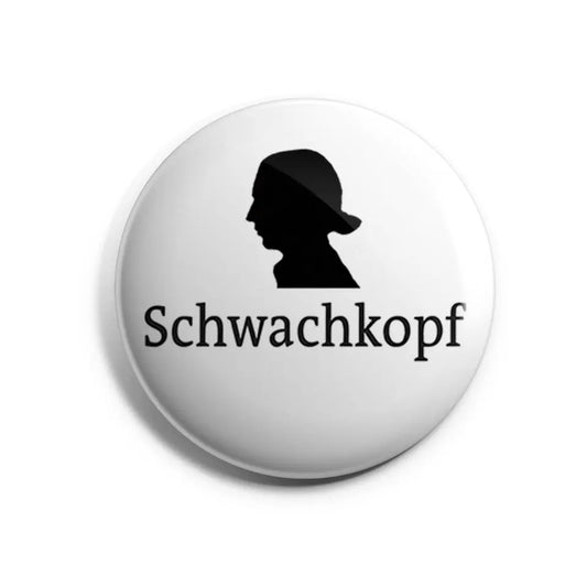 Schwachkopf weiblich Buttonwerkstatt